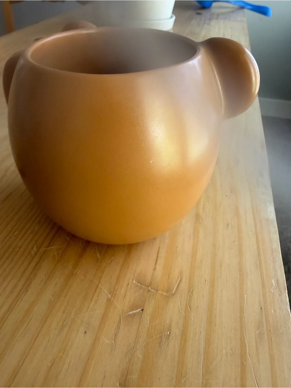 Starbucks Bear Face Ceramic Mug - Tan and Cream